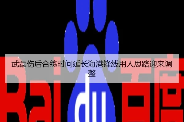 武磊伤后合练时间延长海港锋线用人思路迎来调整